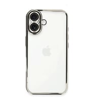 Apple iPhone 16 Plus Kılıf Razer Lensli Silikon - Gümüş