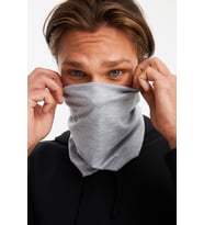 Açık Gri Erkek 4 fonksiyonlu Koruyucu  Pamuklu, Esnek, Terletmez, Bandana, Boyunluk, Buff, Maske
