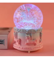 Atlı Karınca Unicorn  Püskürtmeli Büyük Boy Kar Küresi 