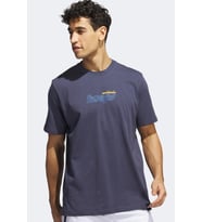 Adidas Worldwide Hoops Story Men's T-shirt Erkek Pamuk Tişört Lacivert