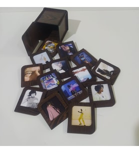 Kişiye Özel Polaroid Resim Çerçevesi Koyu Kahverengi