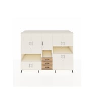 Kronos Dolap 13 Raflı 3 Çekmeceli 9 Kapaklı 220x59x163 Aytaşı-Aytaşı/Çam