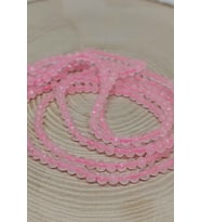Pembe Kuvars Taşı YARIM Dizi 3mm (17cm uzunluğundadır)