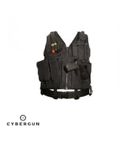 CYBERGUN Swiss Arms BT-4 Siyah Çok Cepli Dış Mekan Yeleği