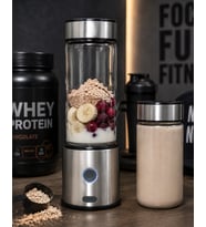 Çift Hazneli Cam Blender Usb Şarjlı Smoothie Buz Kırıcı Blender
