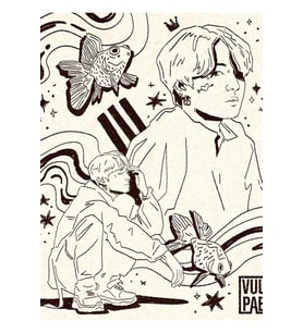 Koo Karalamalar S&b Ver. Tablo Ahşap Poster Dekoratif Kod1806