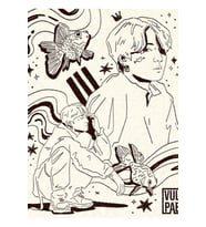 Koo Karalamalar S&b Ver. Tablo Ahşap Poster Dekoratif Kod1806