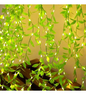 VIP KALİTE SALKIM YAPRAK LED IŞIK GÜN IŞIĞI LED SALKIM SARMAŞIK LED IŞIK 3X1 METRE 180 LED MODLU