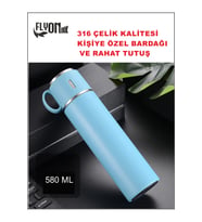 20-24 SAAT SICAK SOĞUK MUHAFAZALI 316 KALİTELİ ÇELİK BARDAKLI TERMOS 580 ML KALİTE TESADÜF DEĞİLDİR