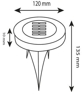 5W Satürn Solar Yer Armatürü