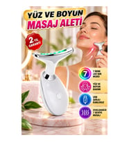 Ayarlanabilir 7 Seviyeli LED Işık Modlu Cilt Masaj Aleti – USB Şarjlı
