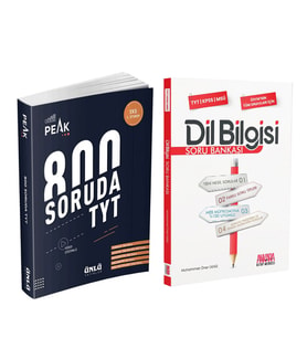 Ünlü Yayıncılık TYT 800 Soruda Best Peak ve AKM Dil Bilgisi Soru Bankası Seti 2 Kitap