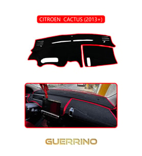 CITROEN  CACTUS 2013+TORPİDO KORUMA HALISI KIRMIZI KENAR