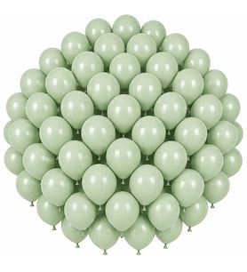 Yeşil Renk Lateks makaron Balon (30 cm) - 50 Adet