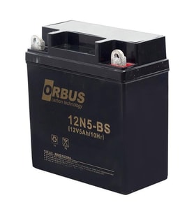 Orbus 12V 5AH Elektrikli Karbon Bisiklet Aküsü 12N5-BS