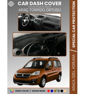 PEUGEOT PARTNER TEPEE (2008-2018) KAPAKLI Torpido Örtüsü Ön Göğüs Koruma Tam Uyum