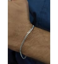 Gümüş gurmet zincir model erkek bileklik