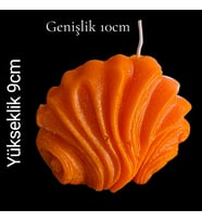 dekoratif denizkbuğu figürü kokulu mum (Turuncu)