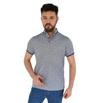 Erkek Polo Yaka Tişört R3070 BGL-ST02783 (İndigo)