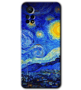 Redmi Note 12 Pro 4G Kılıf HD Desen Baskılı Kılıf - Starry Night