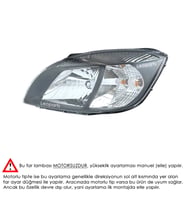 LEOPARTS Kia Rio Far Lambası Sol (Elektrikli / Motorsuz) 2009-2011 92101-1G630