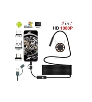 Endoskop 3 İn 1 Yılan Kamera Usb Micro Usb Type-c 20 Metre Sert Kablo