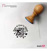 Durakula Sevgili Kişiye Özel Kitap Damgası Kitap Mührü Kaşe Kitap Mühür Özel Damga 418