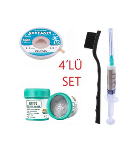 Solder Bst-506 Krem Lehim Best 50g Sıvı Lehim Ve Flux Lehim Toplama Seti 2,5mm 4lü