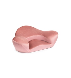 Ergonomik Yoga / Vücut Destek Minderi Kadife Kumaş (Pembe)