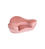 Ergonomik Yoga / Vücut Destek Minderi Kadife Kumaş (Pembe)