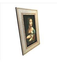Kakımlı Kadın (Leonardo da Vinci, 1490’lar) Baskılı MDF Tablo