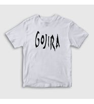Presmono Unisex Çocuk Beyaz Logo Gojira T-Shirt 53009tt (Beyaz)