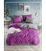 BEGENALHOME  RANFORCE LIGHT Mor Dream Nevresim Takımı  Çift Kişilik
