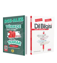 Tasarı Eğitim DGS ALES Türkçe 20 Günde Tam Tekrar ve AKM Dil Bilgisi Soru Bankası Seti 2 Kitap