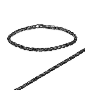 KAZAZİYE BURMA ÖRGÜ 925 AYAR GÜMÜŞ BİLEKLİK