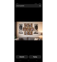 Resim çerçevesi şık ve modern 7li resim içi 10*15 tamamı 68 cmdir no 30042