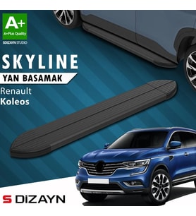S-Dizayn Renault Koleos 2 Skyline Siyah Yan Basamak 163 Cm 2016 Üzeri A+ Kalite