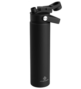 Puccon 750 ml Siyah Paslanmaz Çelik Termos/Matara/Suluk