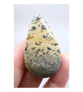 Sarı Dendritik Akik Kabaşon- 70 Ct Damlataşı Örneği, 14g