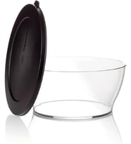Tupperware Eco Royal Şeffaf Gövdeli Gıda Saklama Kabı, 990Ml, Siyah