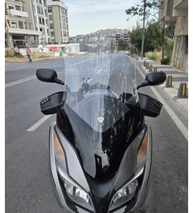 MOTOCAM Honda Forza 300 Ön Cam 2014-2017 Model 78cm Şeffaf Renkli 4mm Elcikli