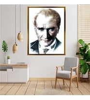 ÇERÇEVELİ ATATÜRK TABLO S48