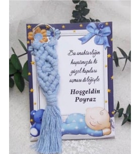 Bebek Hediyelik Makrome Anahtarlık