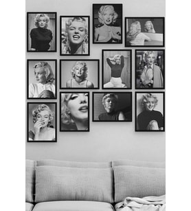 12 Parçalı Marilyn Monroe MDF Tablo (Çok Renkli)