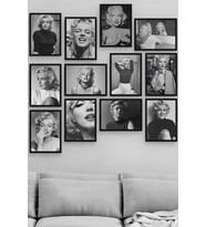 12 Parçalı Marilyn Monroe MDF Tablo (Çok Renkli)