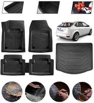 Ford Focus 2 Hatchback Uyumlu Paspas Araca Özel Bagaj Havuzu MBS Siyah