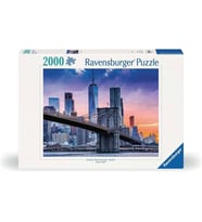 Ravensburger 160112 2000 Parça Puz Brooklyn, Çok Renkli (Krem)