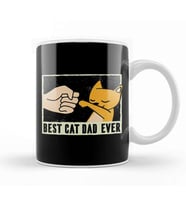 Best Cat Dad Ever Funny Cat Daddy Father Day Vintage 09 Kupa Bardak Porselen