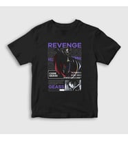 Presmono Unisex Çocuk Siyah Lelouch Anime Code Geass T-Shirt 510218tt