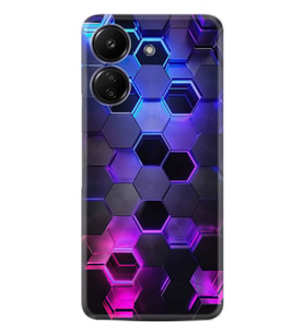 Xiaomi Redmi 13c Kılıf Desenli Silikon Platinium Series Petekler 1889